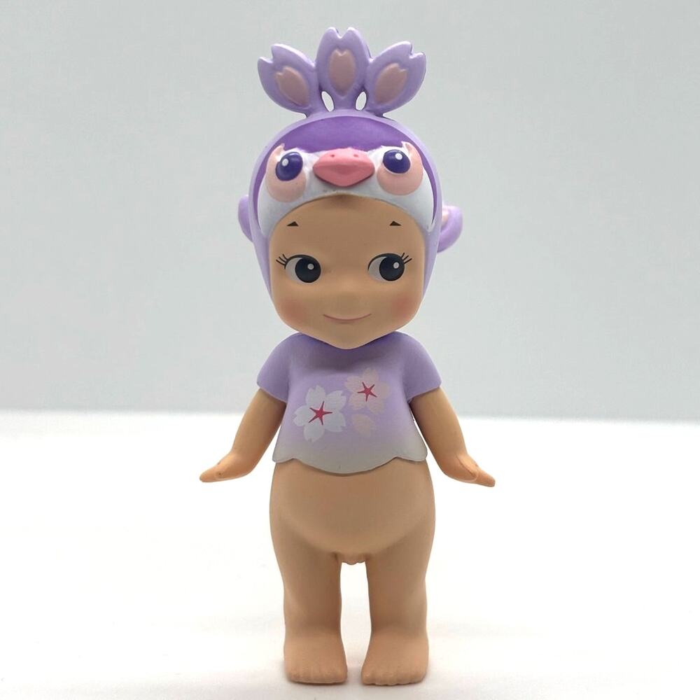 New Kewpie/Angel Mini Figure, in Purple Cherry Peacock Costume, Open Blind Box